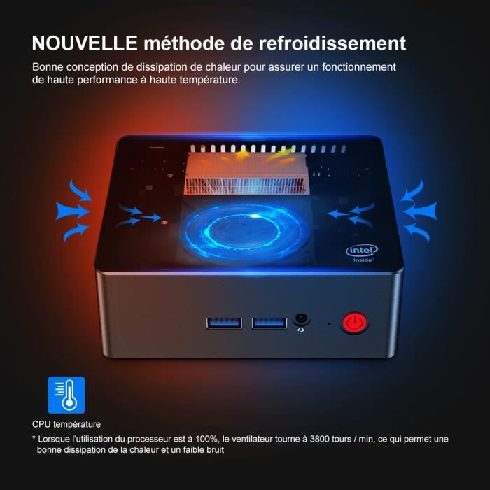 MINI PC Gemini X45 8GB+512GB Processeur Intel1