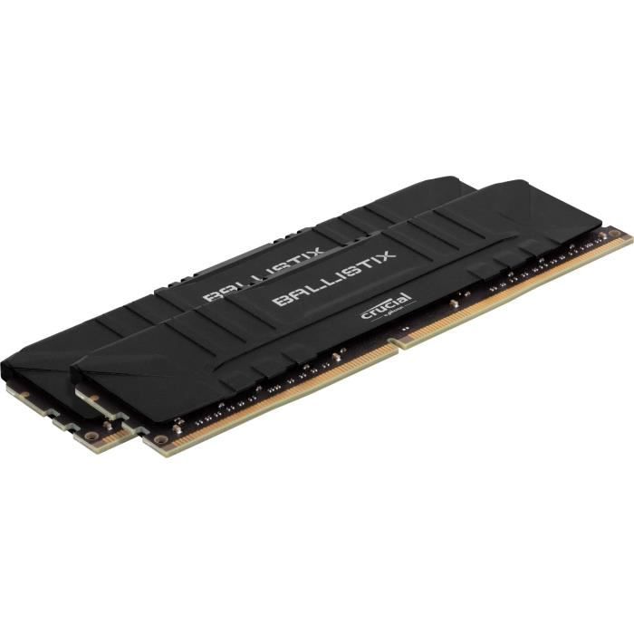 BALLISTIX - Mémoire PC RAM - 16Go (2x8Go) - 3200MHz - DDR4 - CAS16  (BL2K8G32C16U4B) - Cdiscount Informatique