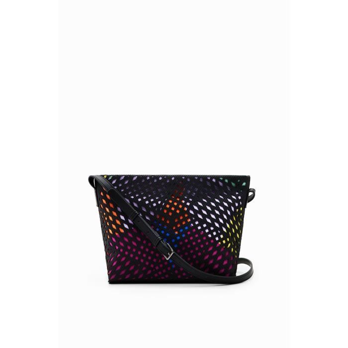 Sac bandouli re femme Desigual Maya Calpe noir violet orange