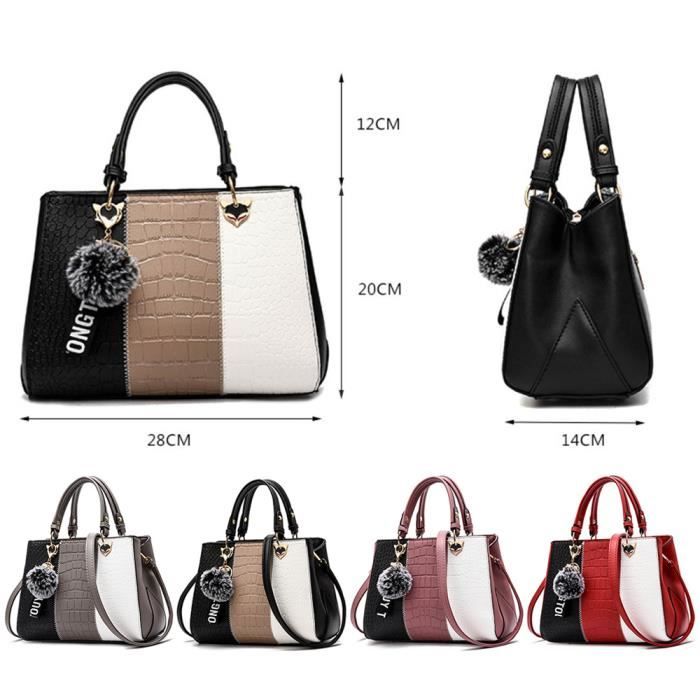 Sac à Main Femme Nicole & Doris - Sac Seau Bandoulière Léger En PU | Chic Et Pratique Pour Shopping