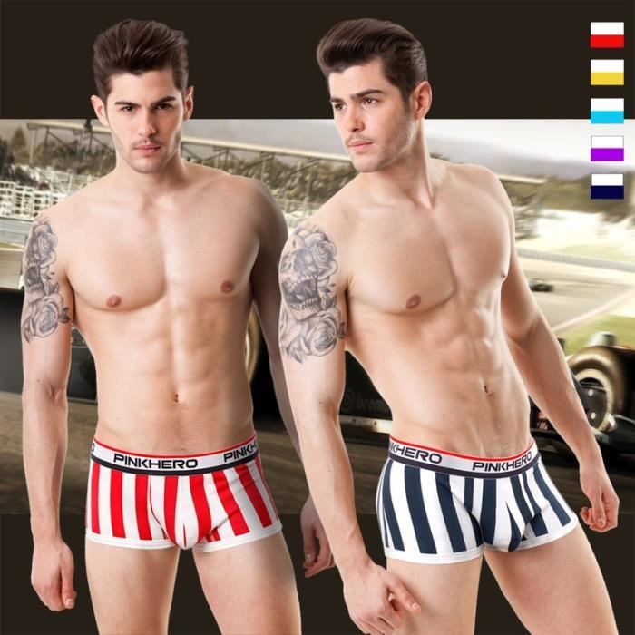 Sous vetement Boxer pour Homme sous vetement masculin rose Hero Fashion calecon Sexy Type Red Cdiscount Boutique Erotique