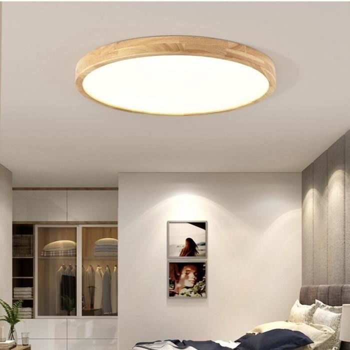 Moderne LED Plafonnier Luminaire Round Lampe de Plafond Anneau Noir Design  Décoration Salon Chambre à Coucher Salle à Manger Bureau - Cdiscount Maison