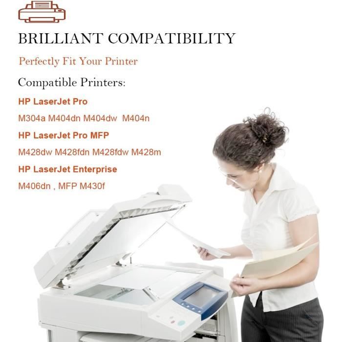 Cartouche Toner Compatible HP 59A CF259A - Lot De 2 - Rendement 3000 Pages - Pour LaserJet Pro M304 M404 M428 Series - 4