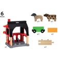 BRIO World - 36012 - Grange des animaux - Accessoire pour circuit de train en bois - Jouet pour garçons et filles dès 3 ans-2