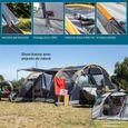 Tente familiale de camping tunnel - Skandika Gotland 6 - 6 personnes - 540 x 450 cm - Tapis de sol cousu - 5000 mm - 2,1 m de-2