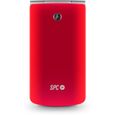 SPC Opal - Téléphone mobile à clapet, grand écran, grandes lettres et touches, volume extra fort, configuration à distance, rouge-2