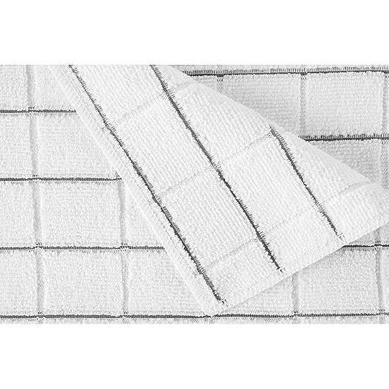 8 Torchons Microfibre Gryeer 45x65cm - Super Absorbants, Doux, Non Pelucheux, Gris