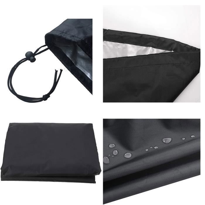 Housse Rotin Imperméable IUCUHE Housse Protection Table Jardin 70x40x45 Cm - Tissu Oxford 420D Imperméable, Anti-UV, Coupe-vent - Pour Salon En Rotin, Patio, Terrasse