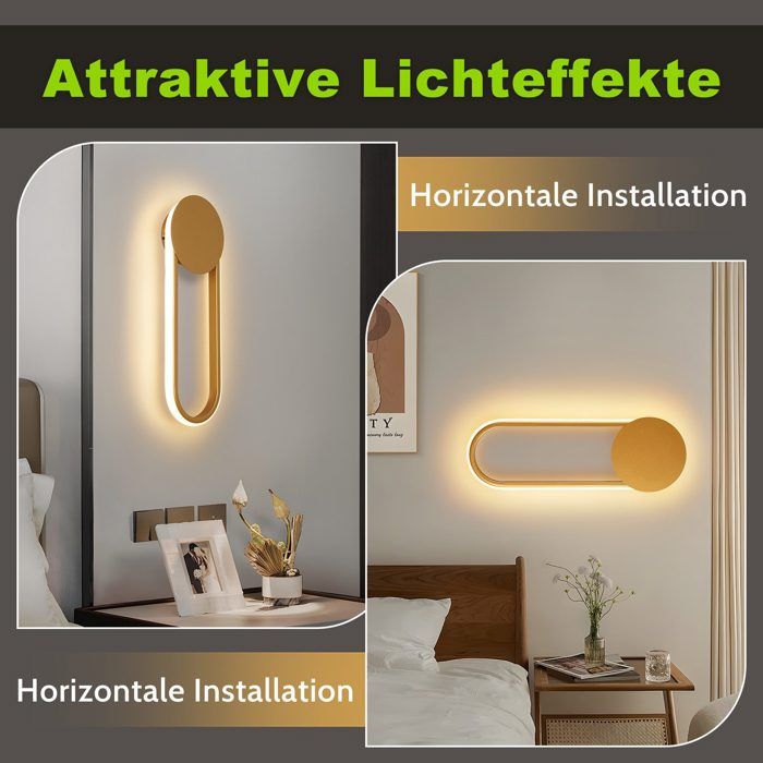 Applique Murale LED Hofstein - Design Moderne, Métal Blanc, Pour Couloir/salon (147714)