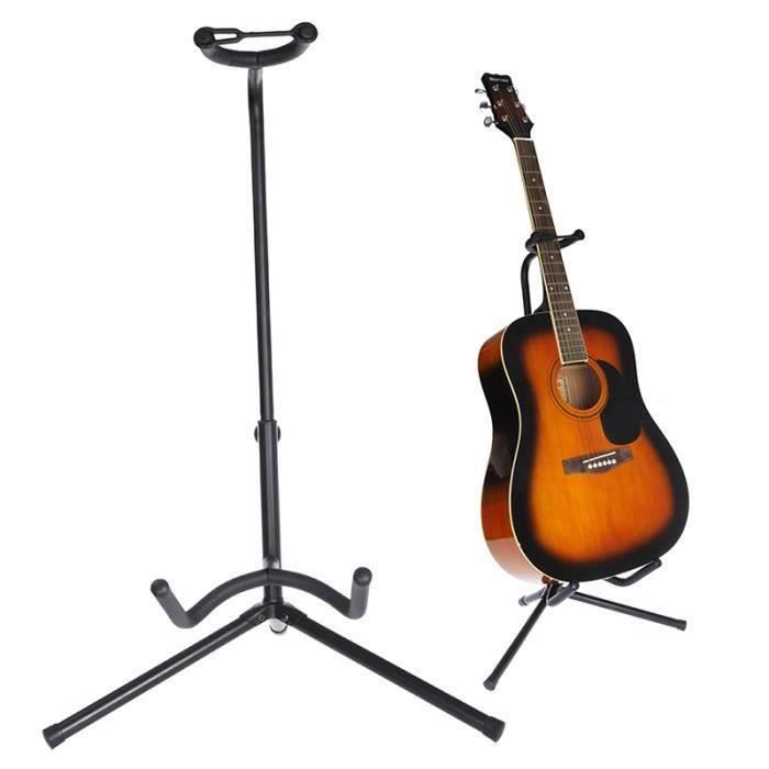 Support De Guitare Universel En Bois – Compact Et Antidérapant – Réglable