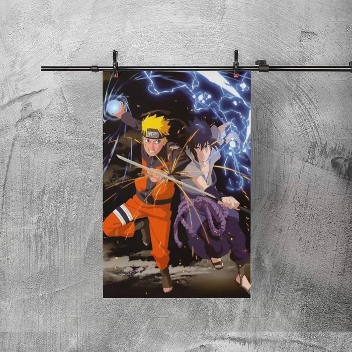 Poster Naruto Shippuden Anime Naruto Uchiha sur toile pour chambre à  coucher, décoration murale, 20 × 30 cm121 - Cdiscount Maison