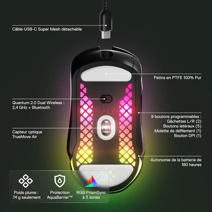 SteelSeries Aerox 5 Wireless - Le test complet de la souris gaming sans fil