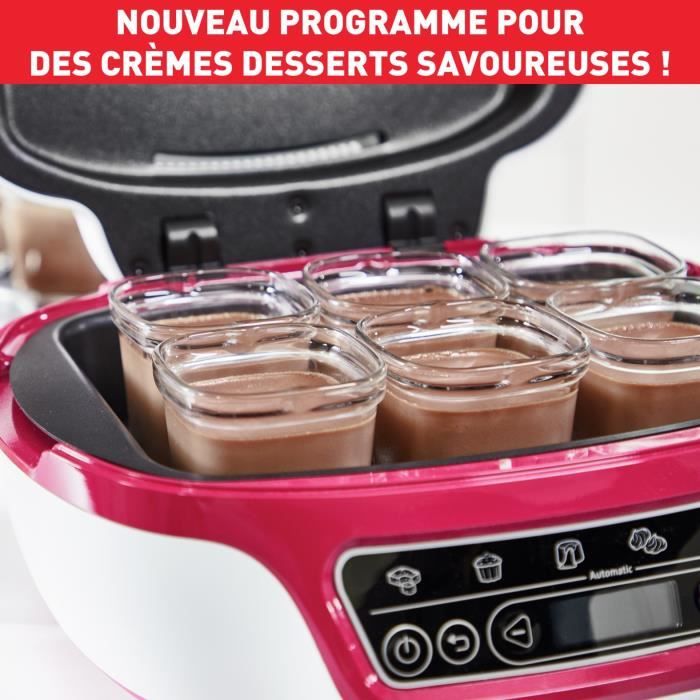 TEFAL Machine à gâteaux intelligente, 5 programmes précis, Moule  antiadhésif, 6 moules à muffins Creabake, Cake Factory KD804910