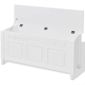 Banc De Rangement Pouf Coffre De Rangement En Style Baroque Pfdm Blanc Achat Vente Banc Cdiscount