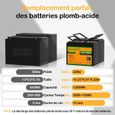 100Ah 12V 1.2KWh batterie lithium fer phosphate LiFePO4 batterie pour la roue de puissance-3