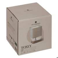 Lampe à Poser Atmosphera Toxey - Bois Et Ivoire H21cm Câble 150cm