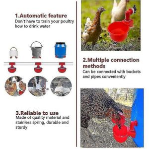 CHAMUTY Mangeoire Et Abreuvoir Poules Automatique 7 Litres - Accessoire Élevage Volaille