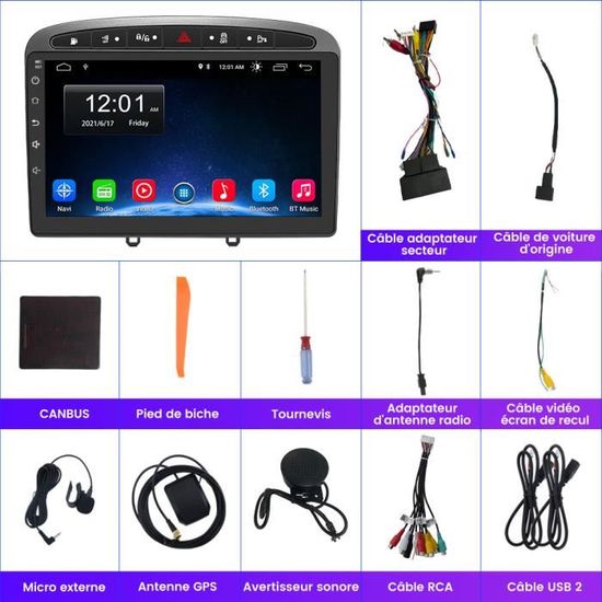 FAE-Autoradio 9in 2Din Navigation GPS Lecteur MP5 Multimédia pour Android  9.1 Fit pour Hyundai Santa Fe 06‑12-7027307071215 - Cdiscount Auto