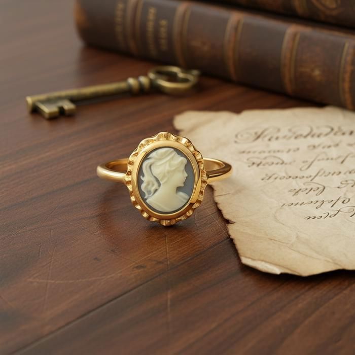 Bague Vintage Plaquée Or Taille 54 - Bijou Ancien Rétro