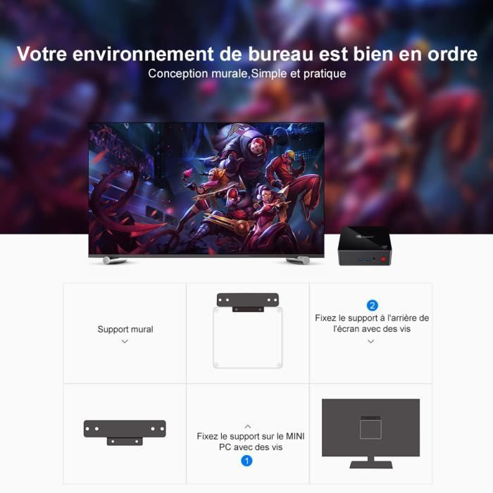 MINI PC Gemini X45 8GB+512GB Processeur Intel3