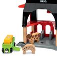 BRIO World - 36012 - Grange des animaux - Accessoire pour circuit de train en bois - Jouet pour garçons et filles dès 3 ans-4
