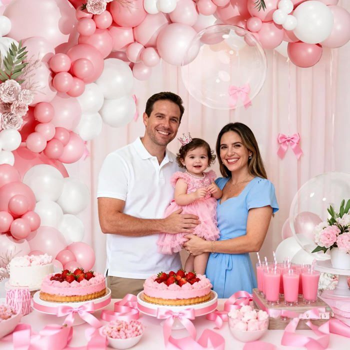 BIQIQI – 108 Ballons Barbie : Roses, Dorés, Cœurs, étoiles, Lèvres, Baisers, Papillon – Déco Anniversaire, Baby Shower, Mariage
