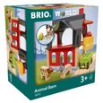 BRIO World - 36012 - Grange des animaux - Accessoire pour circuit de train en bois - Jouet pour garçons et filles dès 3 ans-6