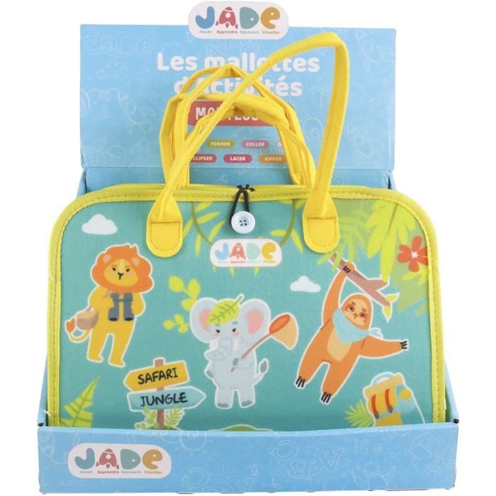J.A.D.E – Pochette D'Activités Montessori, 28 X 33 Cm, Voyage, Sensoriel, Apprentissage, Dès 3 Ans