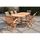 Table de jardin en teck massif ovale