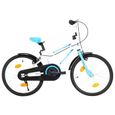 (92182)Vélo pour enfants 18 pouces Bleu et blanc-0