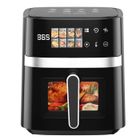 GEARELEC Friteuse à air sans huile 6L, Air Fryer 1350 W, 8 Fonctions avec Fenêtre Transparente , Écran Tactile LED