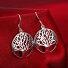 HUEIHWOH Mode Femme alliage Rempli Arbre de Vie Drop Dangle Boucles D'oreilles Cadeau Étonnant