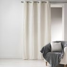 HOME MAISON Rideau en polaire à reliefs Ecru 140x260 cm