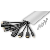 ALUNOVO TV Design Canal pour câbles en Aluminium en Anthracite Mat RAL7016 Longueur 100cm