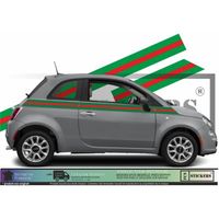 Fiat 500   - Bandes latérales + hayon GUCCI  - Tuning Sticker Autocollant Graphic Decals