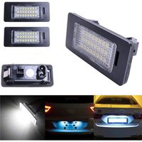 LED Éclairage de plaque d'immatriculation Auto Ampoules Super Brillant 6000K Xénon Blanc 24 SMD Feux arrière pour E39/E46/E60/E70/E9
