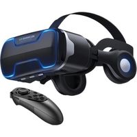 Lunettes 3D VR Réglable Léger Professionnel Antibruit Casque VR Confortable à 360 Degrés pour Films avec avec télécommande 052