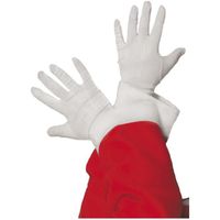 Gants blancs Père Noel adulte - 78362 - Mixte - Intérieur