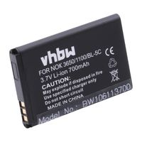 vhbw Batterie compatible avec Vodafone 702NK, 702NKII, V804NK smartphone (700mAh, 3,7V, Li-ion)