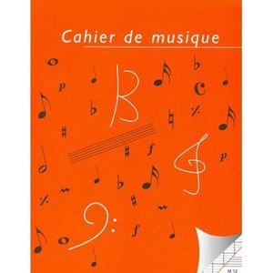 CAHIER DE MUSIQUE - PORTEE Dossier de musique 1 pièce - Cdiscount  Beaux-Arts et Loisirs créatifs