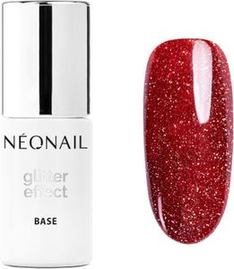 VERNIS A ONGLES Neonail Vernis Semi Permanent Base Coat 7,2 Ml Vernis Gel Uv Semi Permanent Glitter Effect Base Red Shine Base Vernis À