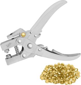 GOTOTOP œillets à œillets en cuir 140 ensembles/boîte 8mm laiton