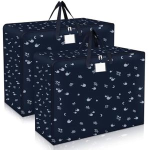 Deco Express Grand Sac De Rangement Jumbo Bag - Lot De 2 Sacs Vêtements Déménagement XXL
