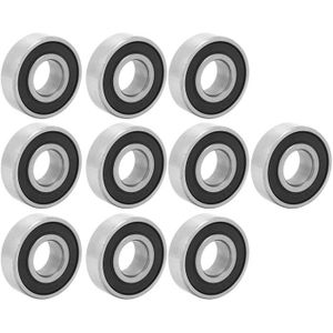 10 pièces 6202-RS roulement à billes 10 pièces à gorge profonde roulement à billes en caoutchouc anneau d'étanchéité pour véhicules de transport machines-outils 