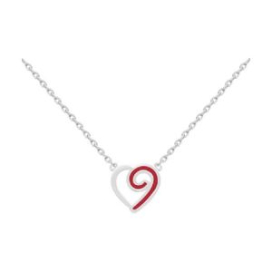 Collier Fantaisie Strass Rouge Et Blanc Sur Métal Doré Sans Nickel - Avec Sécurité - Neuf Avec étiquettes