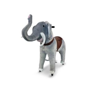 JOUET À BASCULE Cheval à Bascule MY PONY Elephant Gris MP2011-M - Taille moyenne - Capacité de chargement: 40 kg - 4 à 10 ans