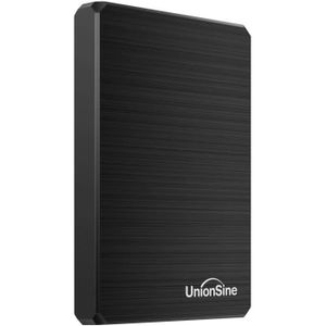 PS4 SATA Ordinateur de Bureau Wii U Xbox Stockage HDD pour PC UnionSine HD2512 Noir Ordinateur Portable Mac Disque Dur Externe Portable 500Go Ultra-Mince 2.5 USB 3.0 