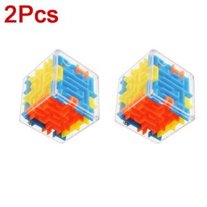 PUZZLE Cube 2 pièces - Cube magique labyrinthe 3D, Puzzle