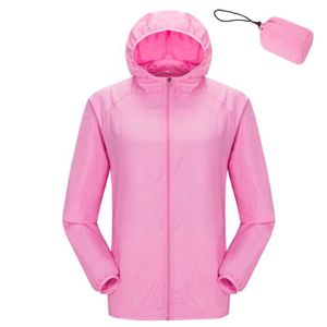 MANTEAU couleur rose taille 4XL Veste de randonnée en peau imperméable unisexe pour homme et femme, vêtement de plein