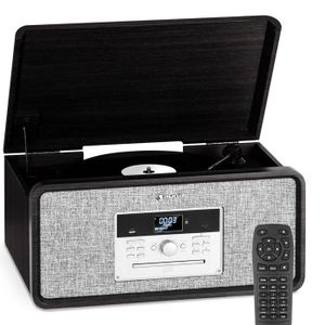 Micro Chaine HiFi Bluetooth avec Lecteur CD, Dab Radio et Dab Plus, Radio  FM Reveil, Prise Casque, 5 Modes d'Equalizer, Minuter A48 - Cdiscount TV  Son Photo